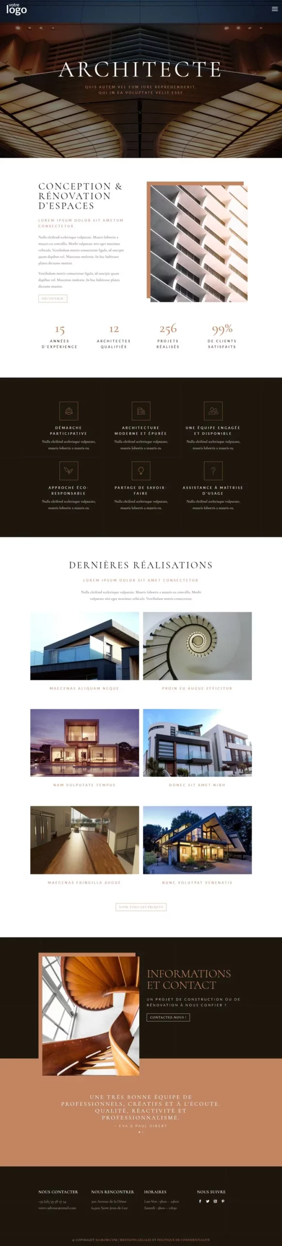 site internet pas cher pour architecte